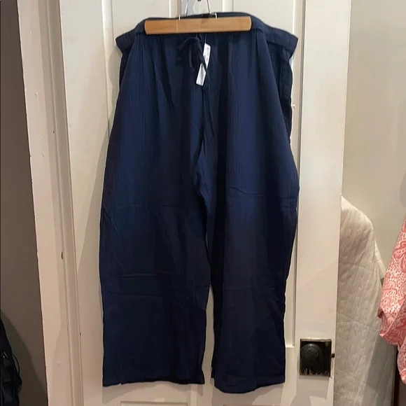 J. Crew Navy Wide-Leg Pants - Picture 1 of 4